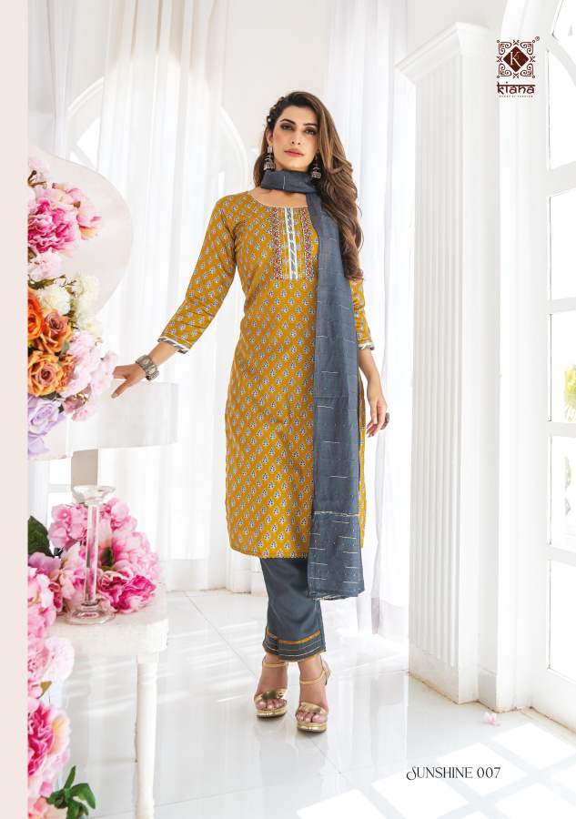 Kiana Sunshine New Designer Ethnic Wear Cotton Ready Made Collection